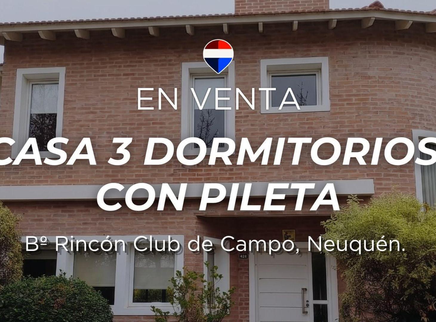 Foto de CASA 3 DORMITORIOS RINCON CLUB DE CAMPO NEUQUÉN, imagen 1