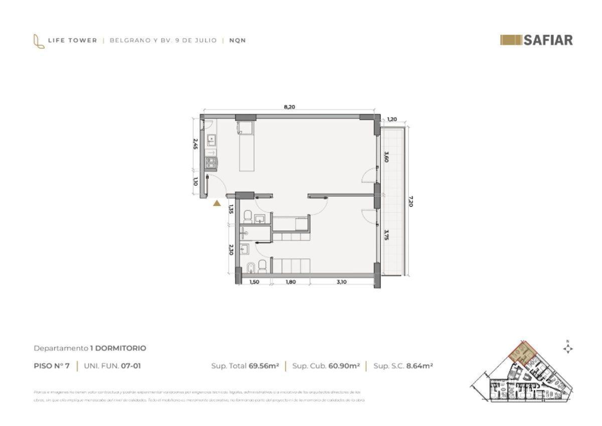 Foto de VENTA | DEPARTAMENTO 1 DORMITORIO | LIFE TOWER, imagen 4
