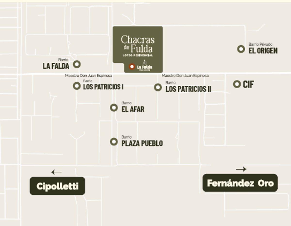 Foto de LOTE EN VENTA, CHACRAS DE FULDA, LOTEO RESIDENCIAL, imagen 2
