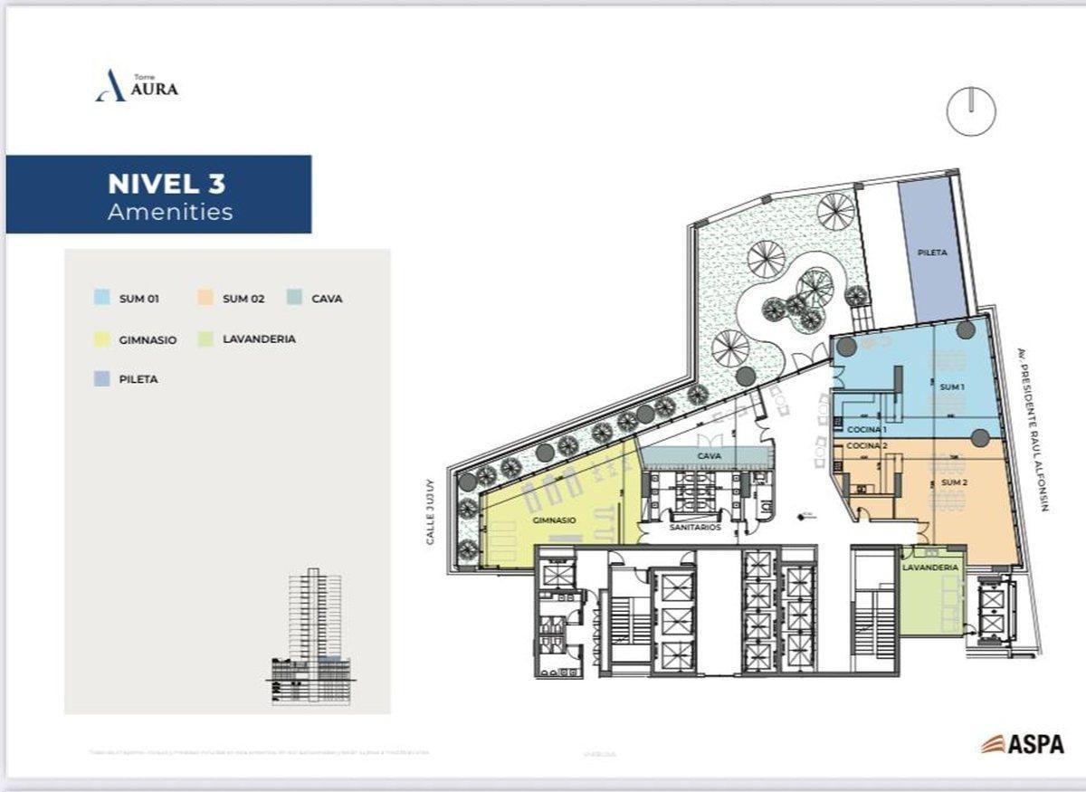 Foto de VENTA DEPARTAMENTO UN DORMITORIO TORRE AURA, imagen 5
