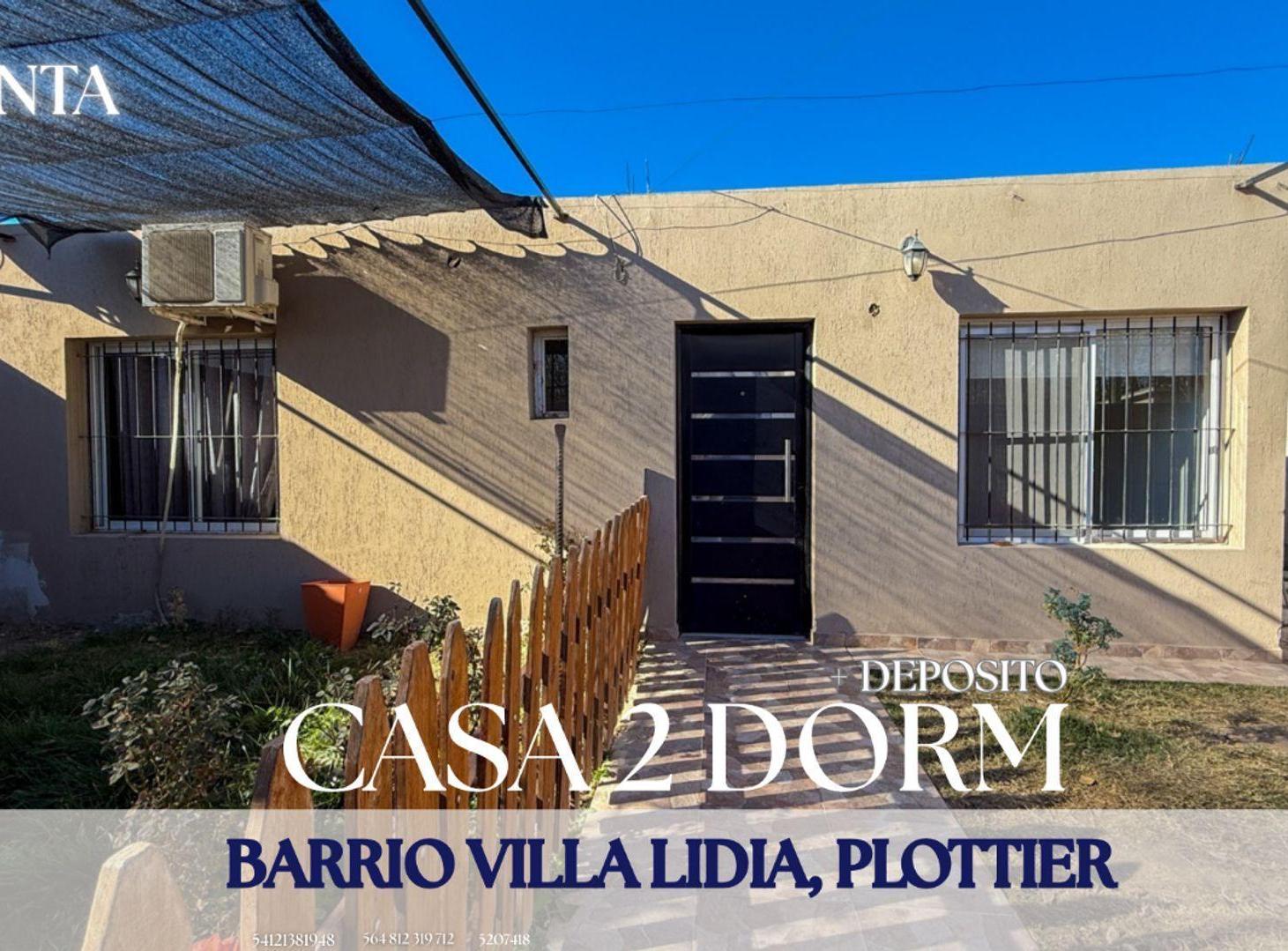 Foto de VENTA CASA 2 DORM + GALPÓN - VILLA LIDIA PLOTTIER., imagen 1