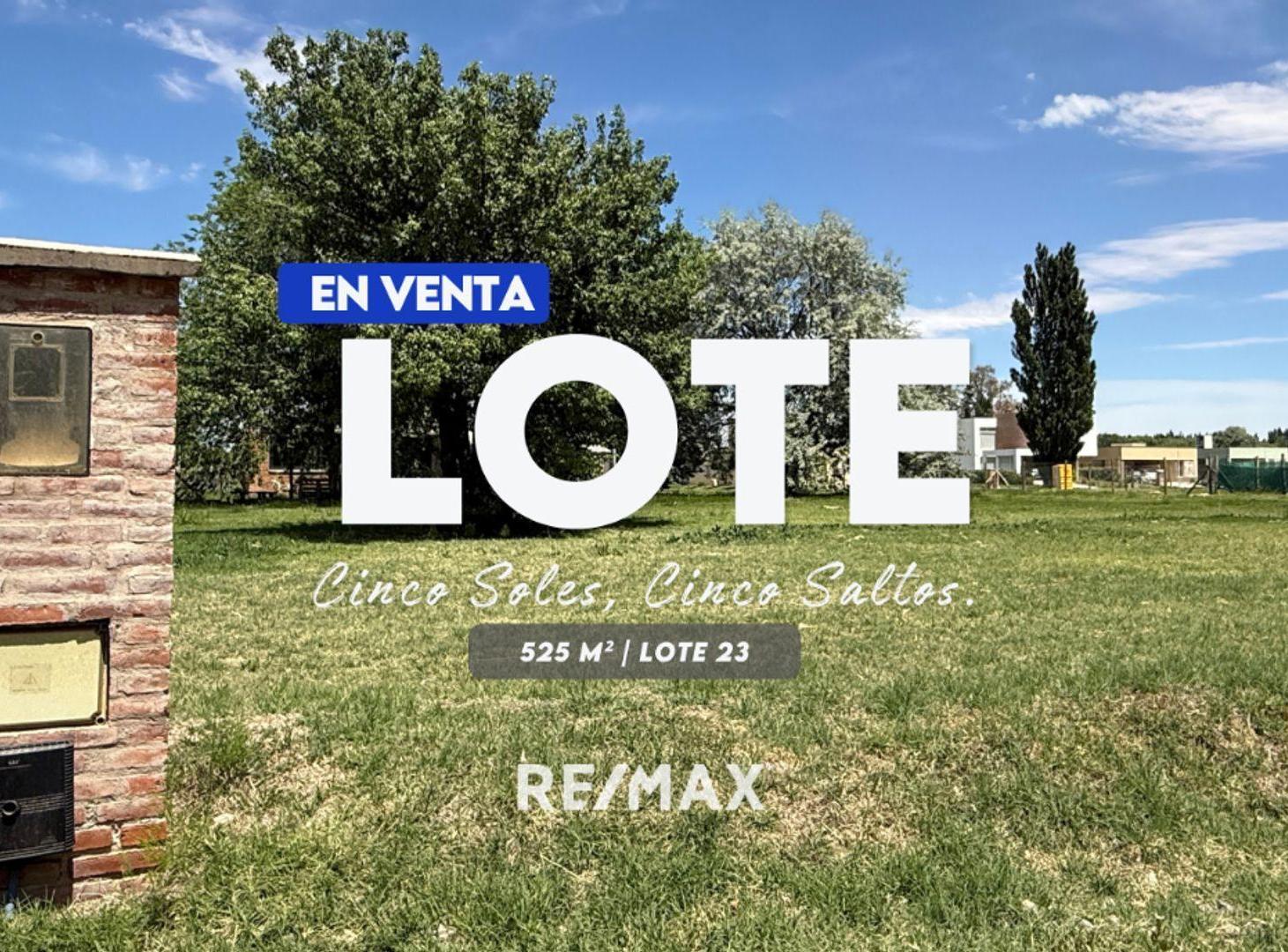 Foto de LOTE EN VENTA CINCO SOLES, CINCO SALTOS, imagen 3