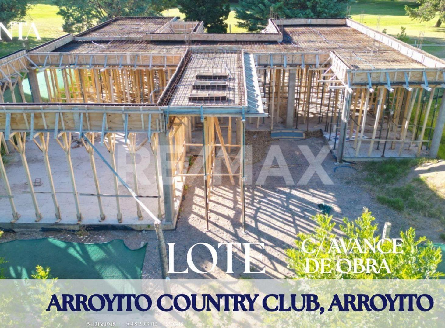 Foto de VENTA TERRENO CON AVANCE DE OBRA ARROYITO, imagen 1