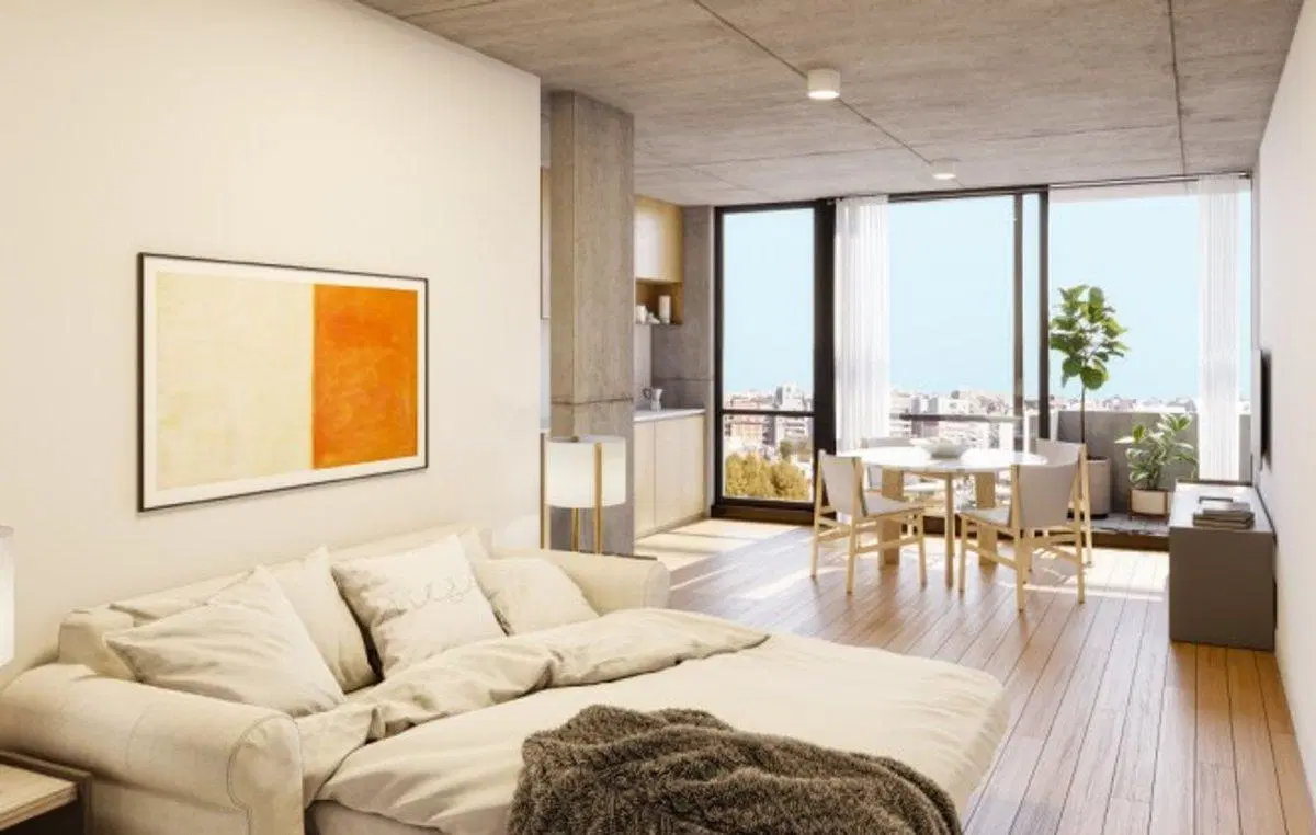 Venta 2 ambientes con balcon zona Alto Palermo 3