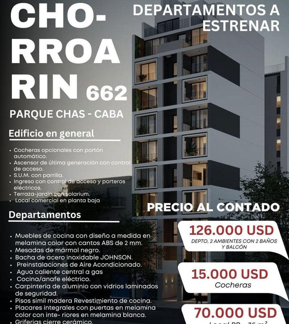 VENTA LOCAL 35.80 M2  Chorroarin 662 PARQUE.CHAS