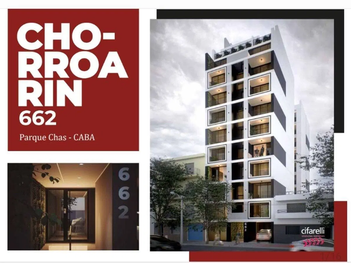 VENTA 2 AMBIENTES Chorroarin 662 P.Chas A EST.8ºP 2