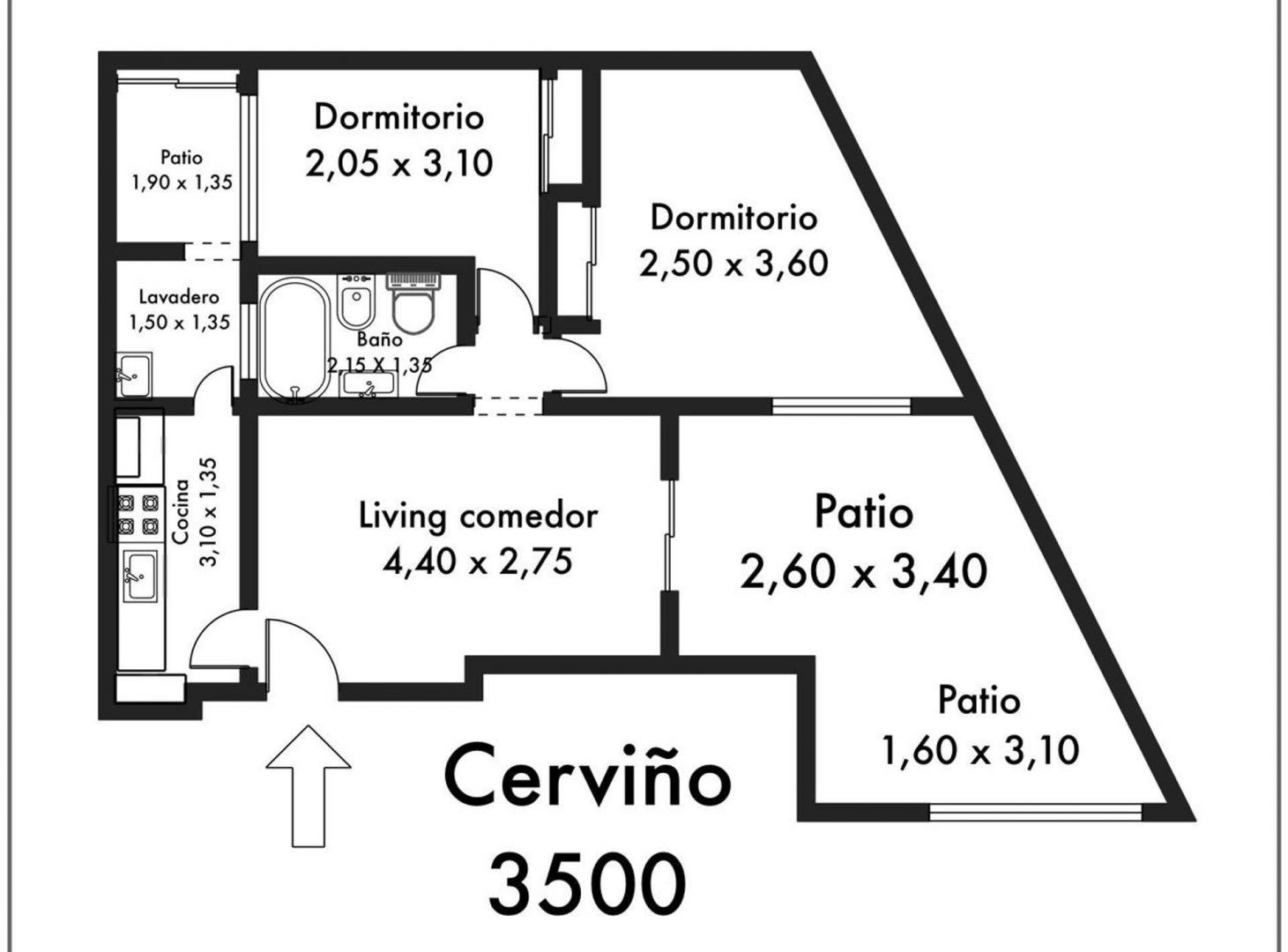 Foto de VENTA DEPARTAMENTO 3 AMB CON PATIO EN PALERMO, imagen 4