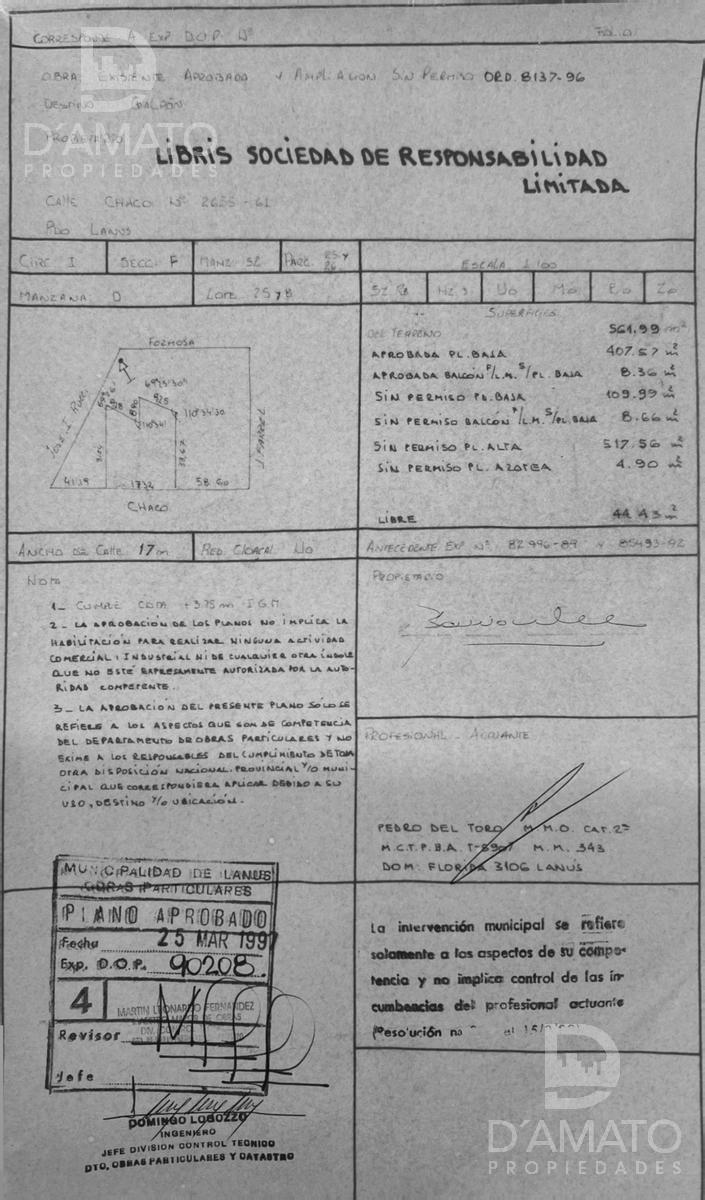 Depósito en Valentin Alsina 2