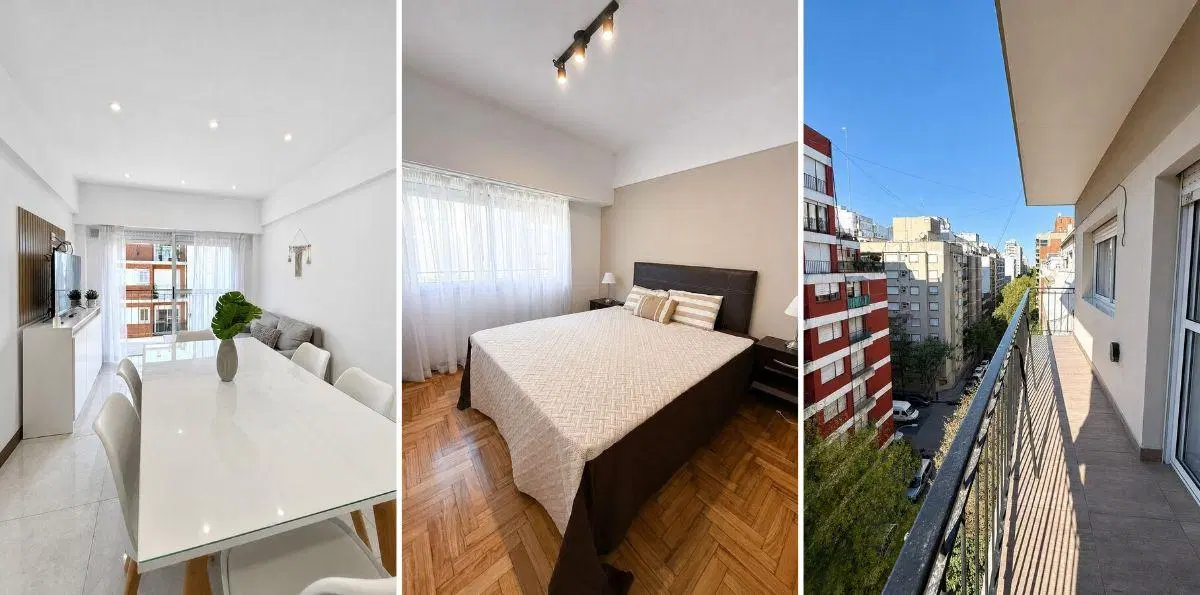 Departamento de 3 ambientes a la calle, con balcón corrido y vista abierta 1