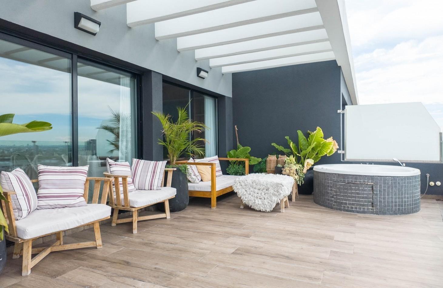 Foto de Piso premium 4 ambientes con gran terraza, parrilla y jacuzzi - Cochera, imagen 4