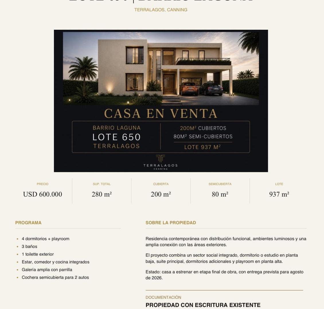 Foto de Casa en Canning (Ezeiza)TERRALAGOS CANING, imagen 1