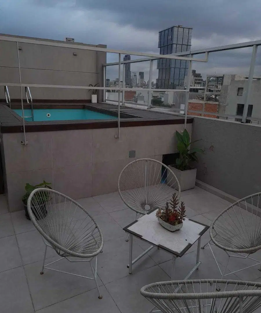 monoambiente en palermo con patio. parrilla, laundry y solarium 4