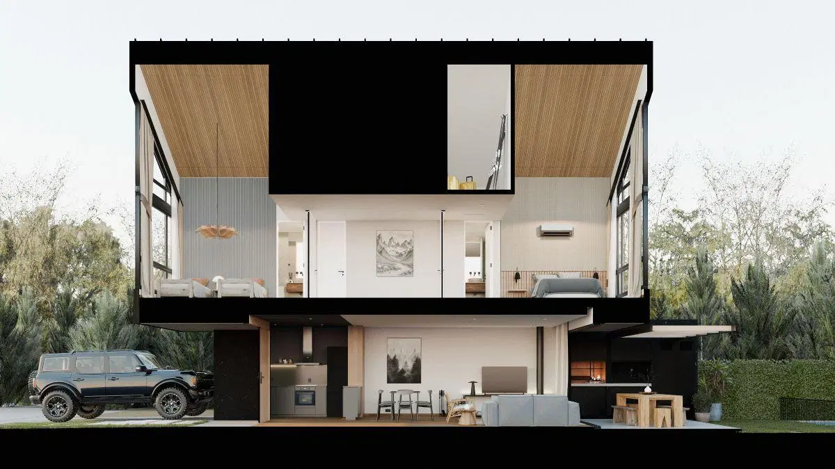 Casa en Pozo 3 Amb en Nordik Haus, Villanueva, Tigre | Jardín, Parrilla, Suite con Vestidor 1