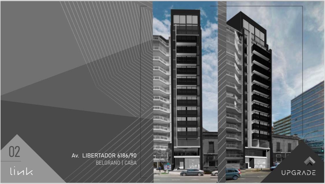 Venta Oficina Piso 14 - 121 m C/balcon - a Estrenar - Belgrano 3