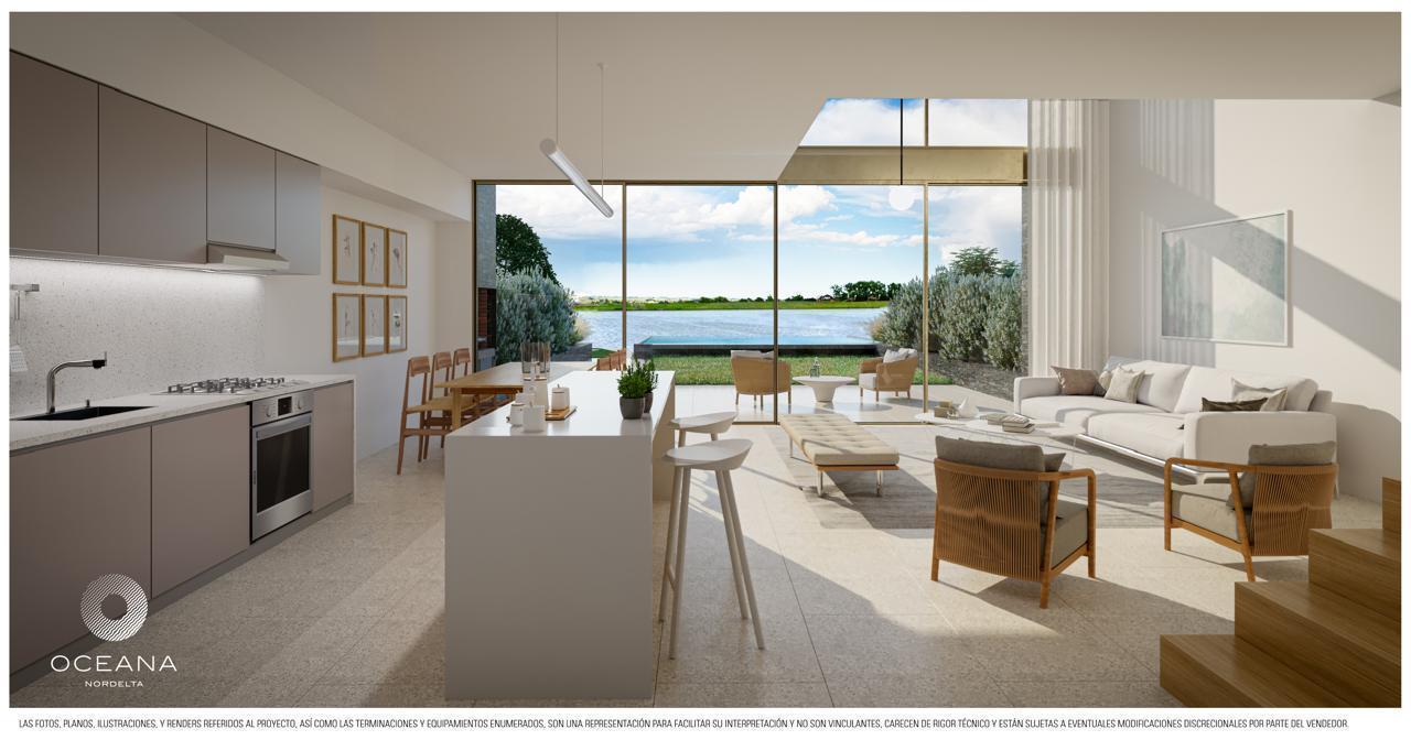 4 amb c 2 cochera en PB piscina y parrilla propia - Oceana Nordelta- Vista a Laguna Central