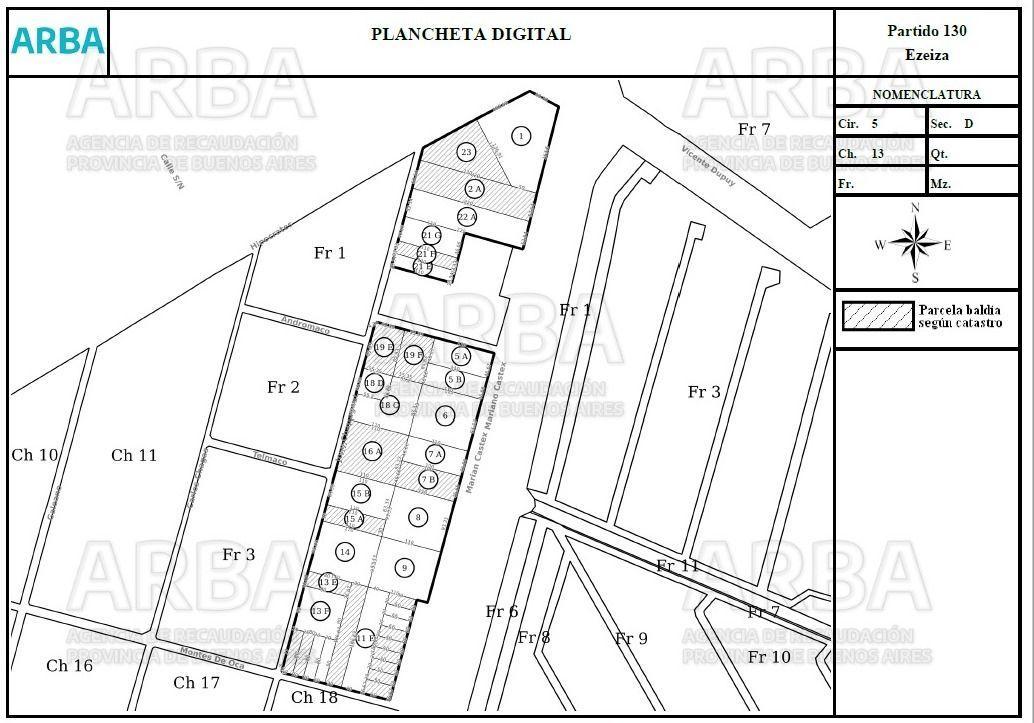 Lote en venta en Canning Ezeiza