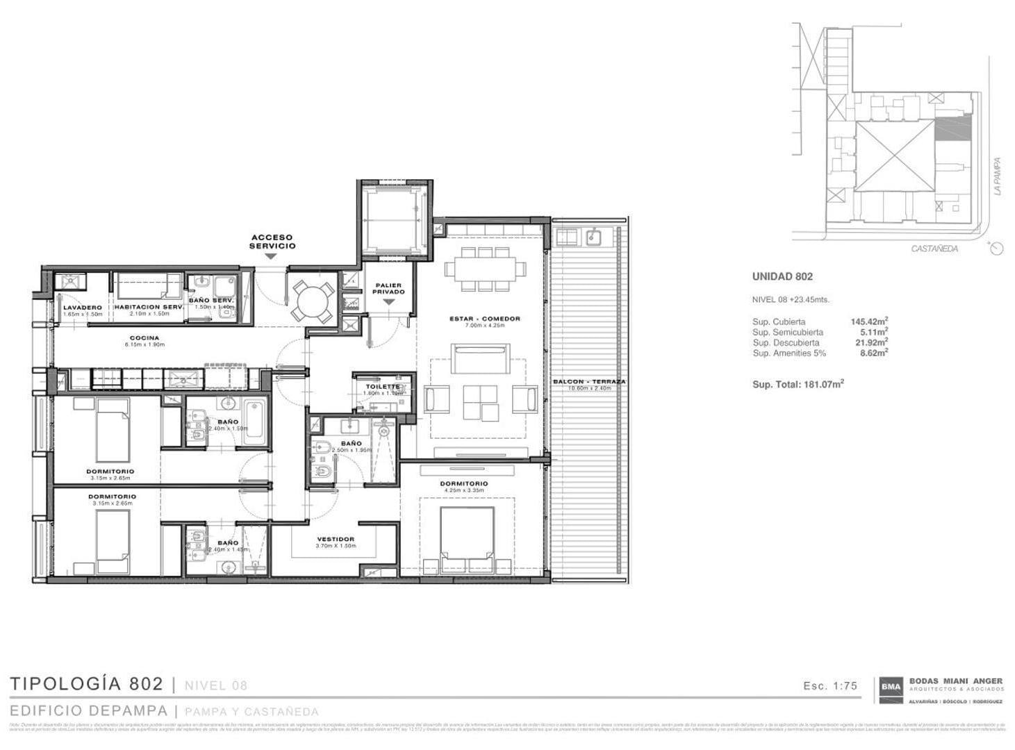 4 amb en DePampa, unico full amenities en Belgrano chico.