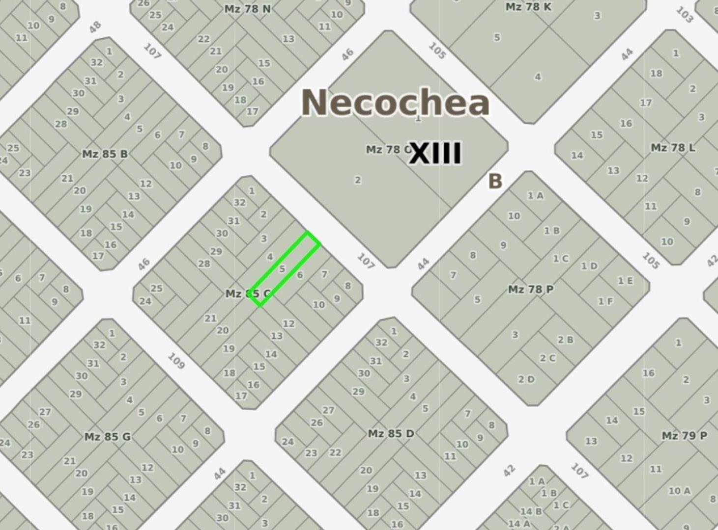 Lote 500m2 en venta, 10x50m, Parque La Florida, Necochea