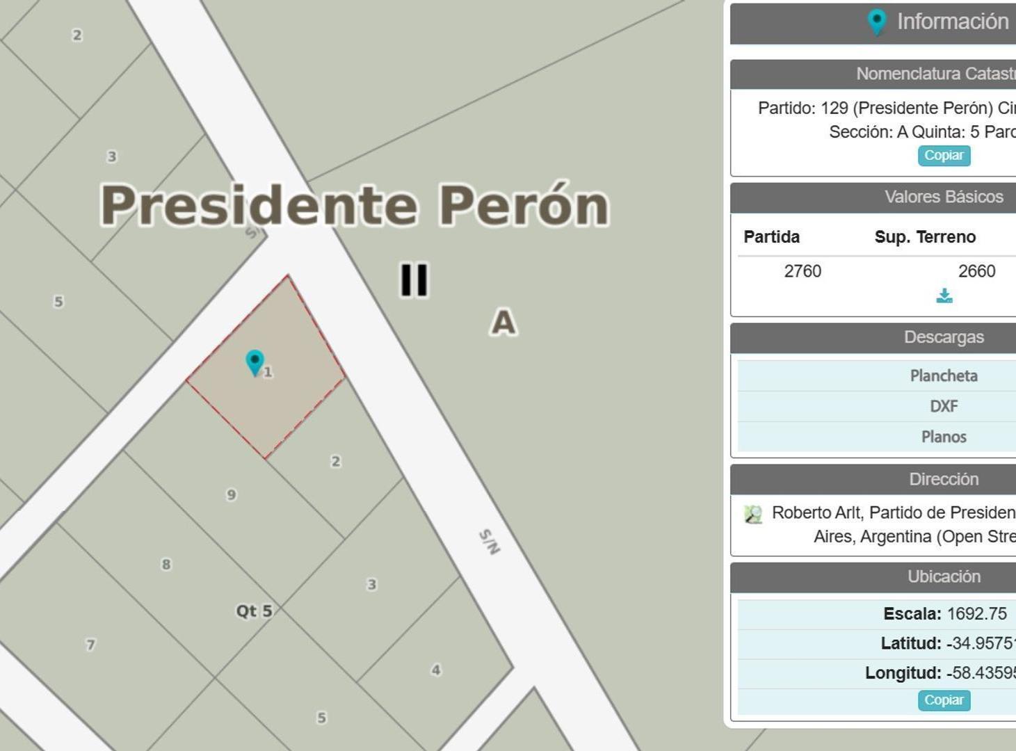 Foto de 4 Lotes en venta total 11.907m2, San Vicente, Pte. Perón, imagen 2
