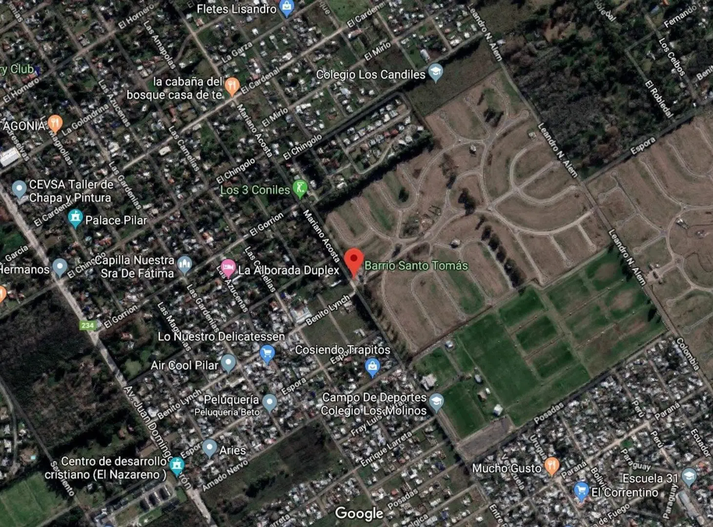 Lote interno venta financiado, B° Santo Tomas, Derqui, Pilar 5