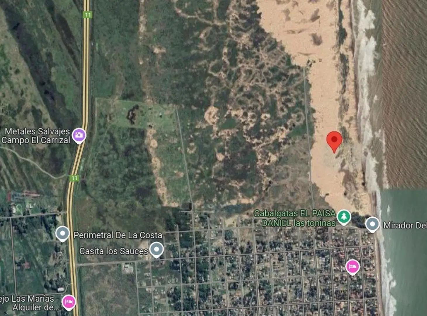 Campo en venta frente al mar en Las Toninas. 2