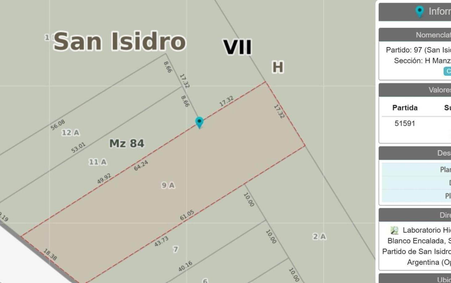 Foto de Lote comercial venta sobre Av Blanco Encalada San Isidro, imagen 3