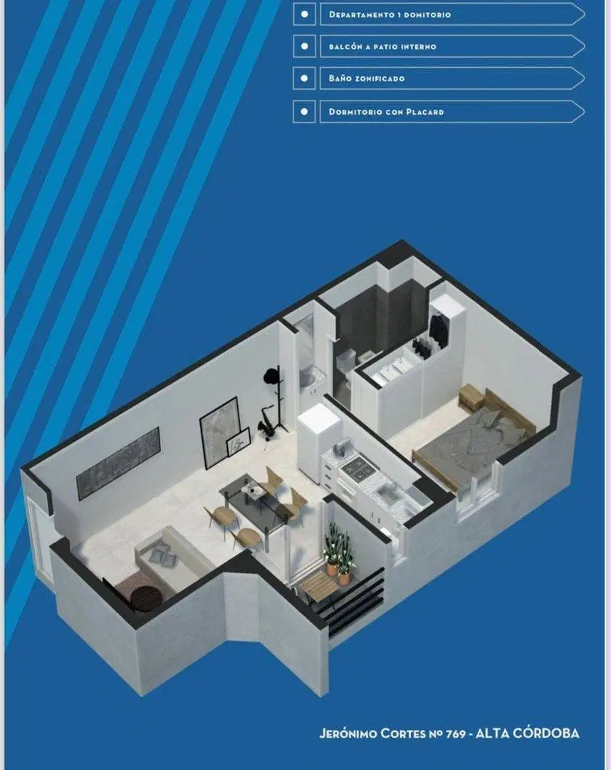 VENTA DEPTO EN POZO ALTA CORDOBA 1 DORM 4