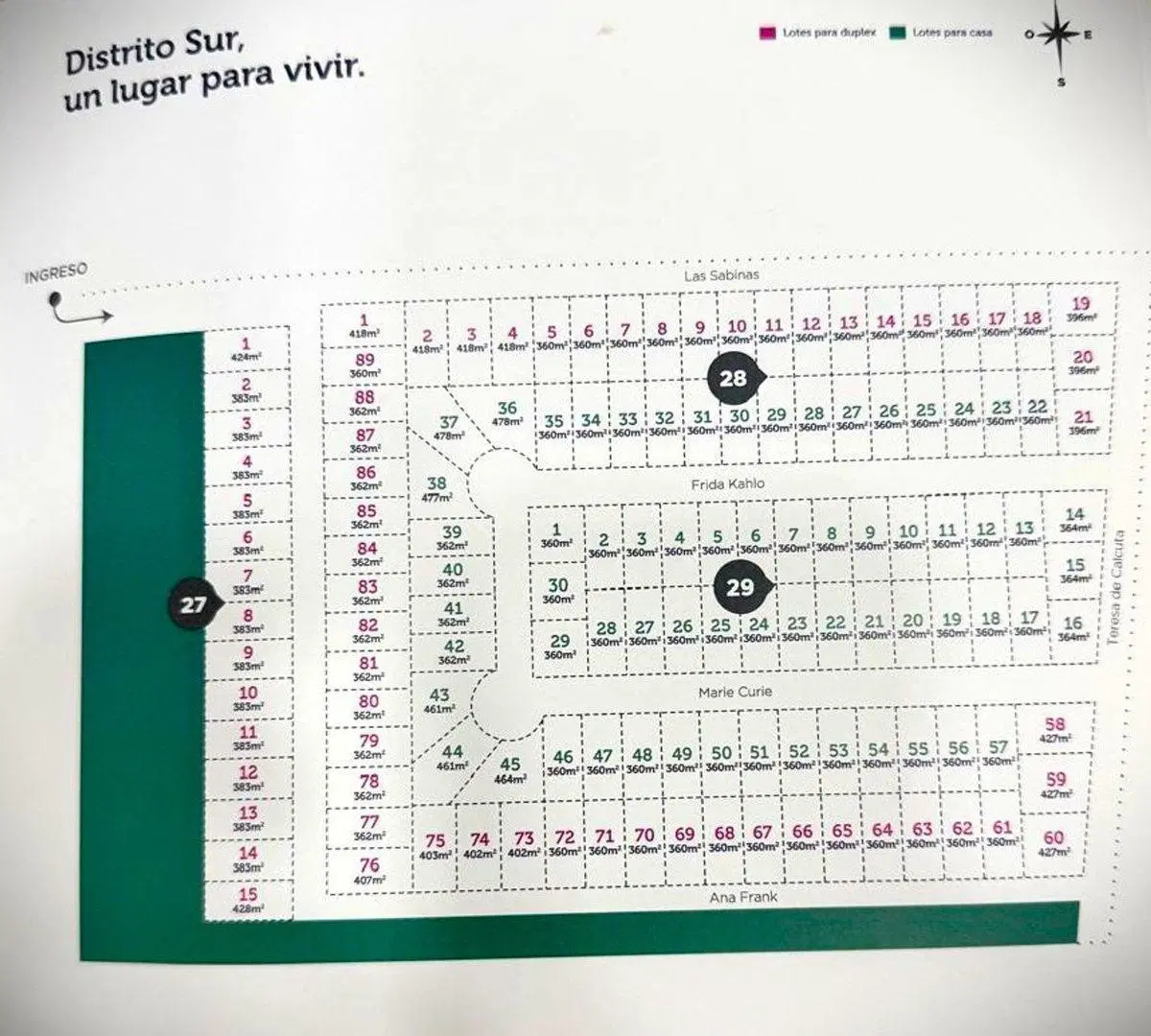 VENTA LOTE DISTRITO SUR OPORTUNIDAD 2