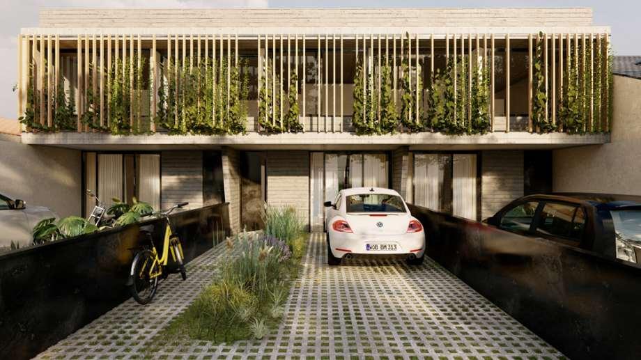 Complejo a estrenar en un lote de 750m2
