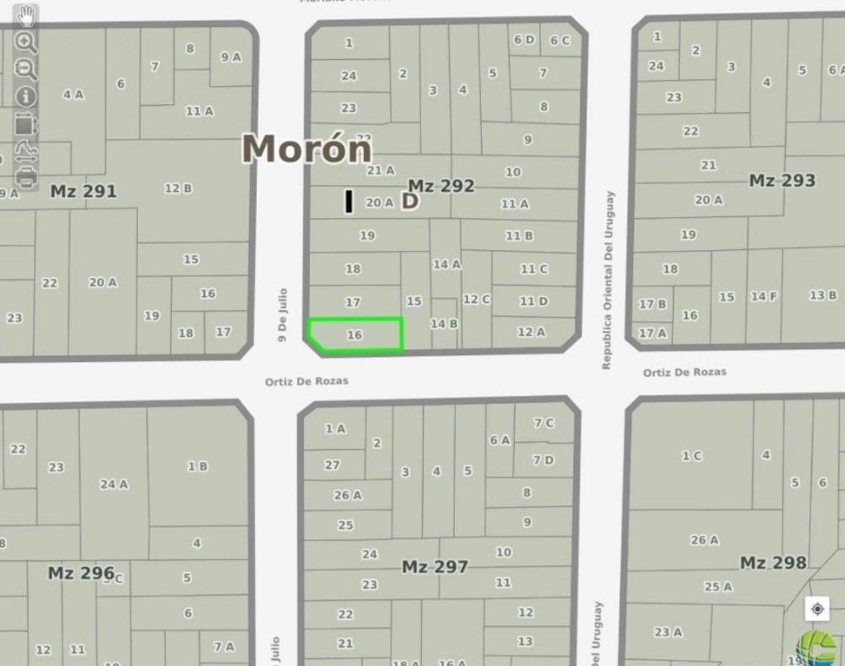 Foto de Terreno de 246 m² en venta en Morón Sur, imagen 2