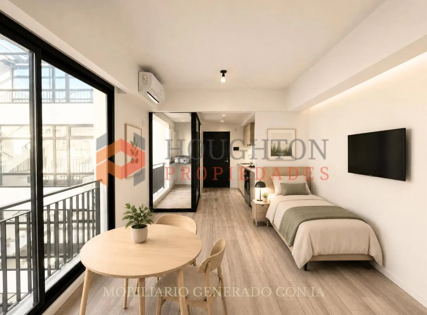 Departamento Monoambiente a Estrenar en Caballito con Parrilla 3
