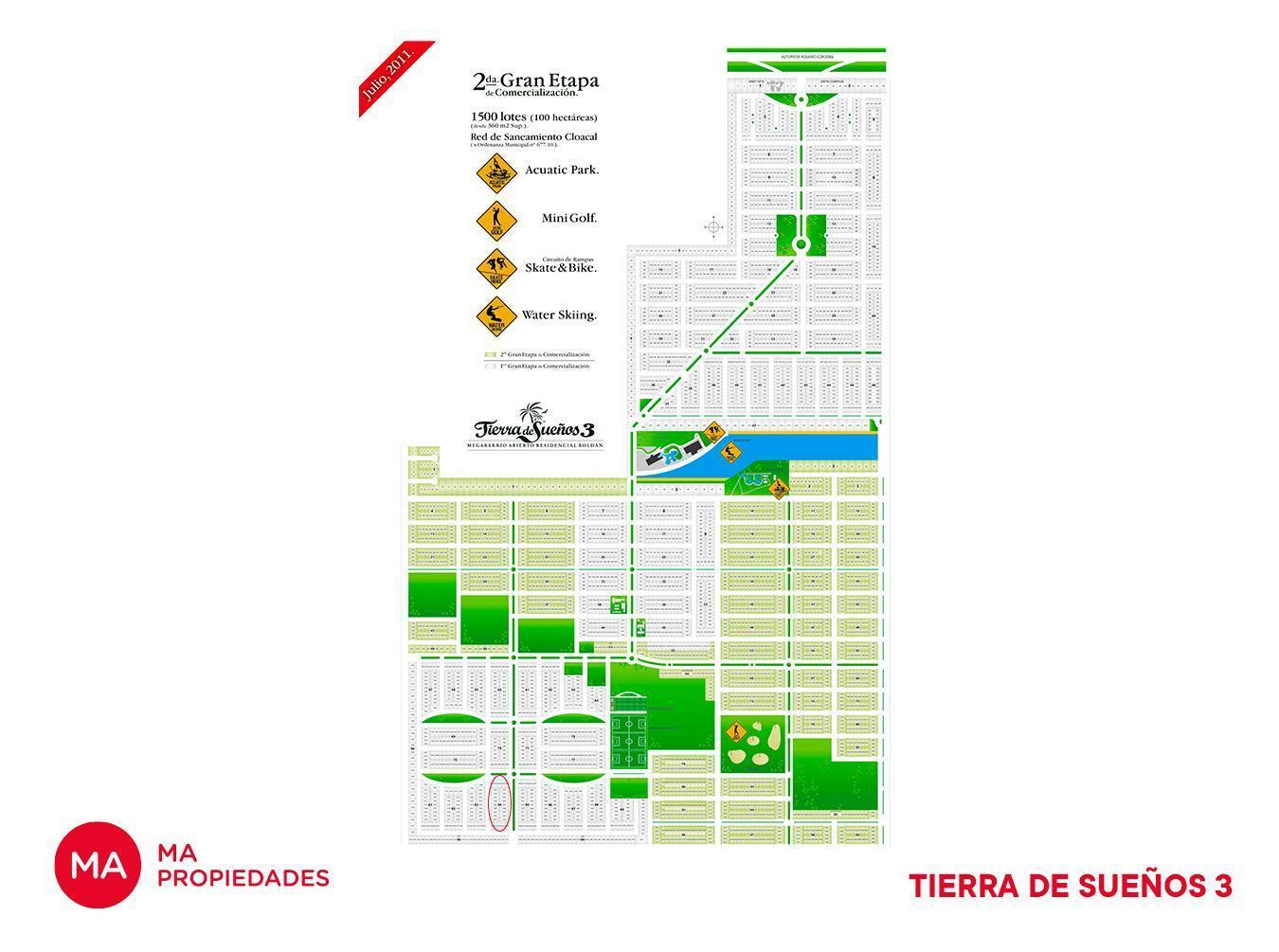 Terreno 360 M2-Tierra De Sueños 3-Roldán | Venta