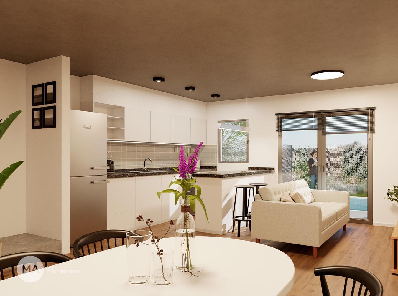 Casa 2 dormitorios en construccion, condominio - Fincazul - Funes Norte | Venta