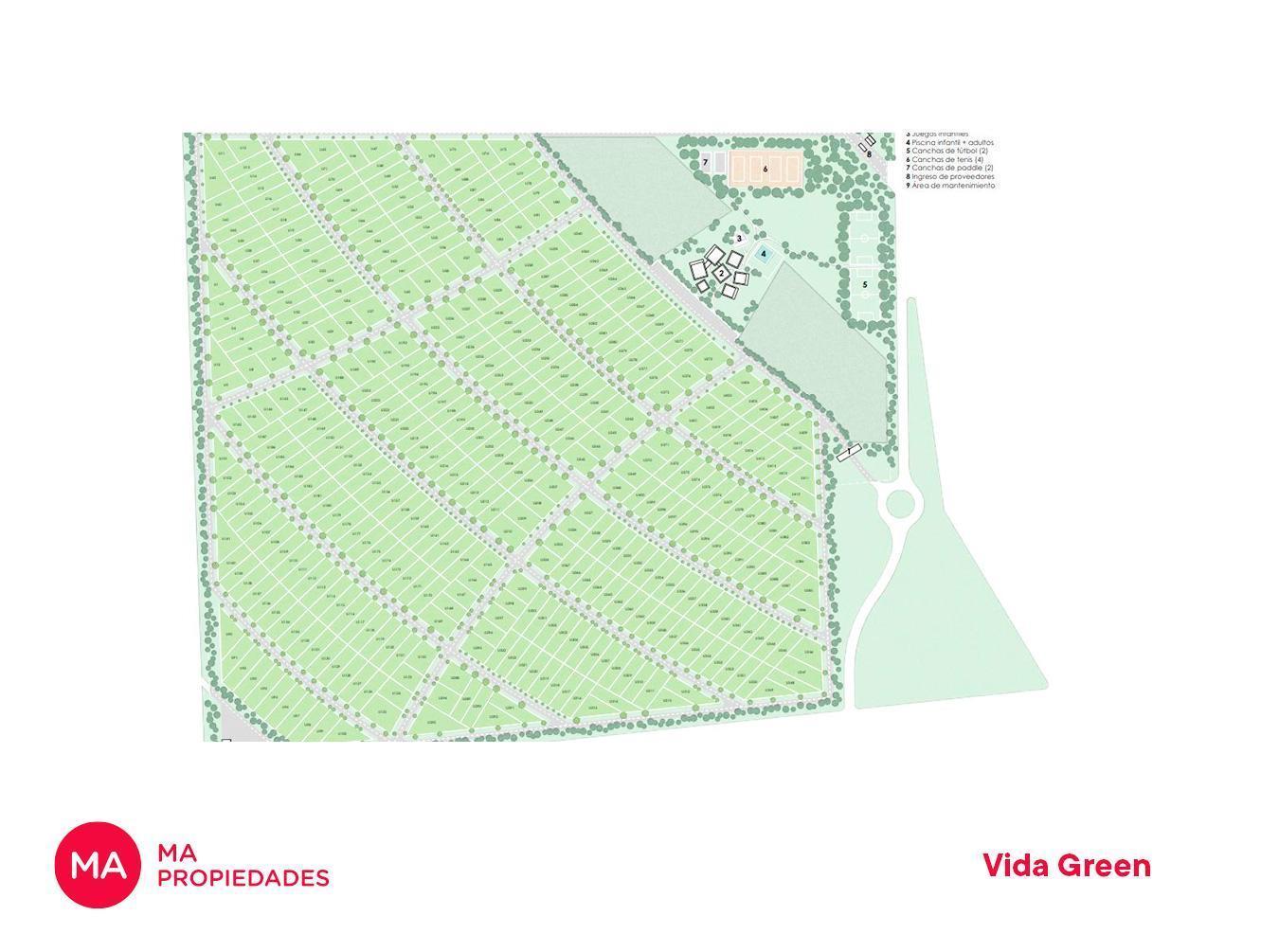 Terreno 586 m2 en barrio cerrado - Vida Green - Funes | Venta