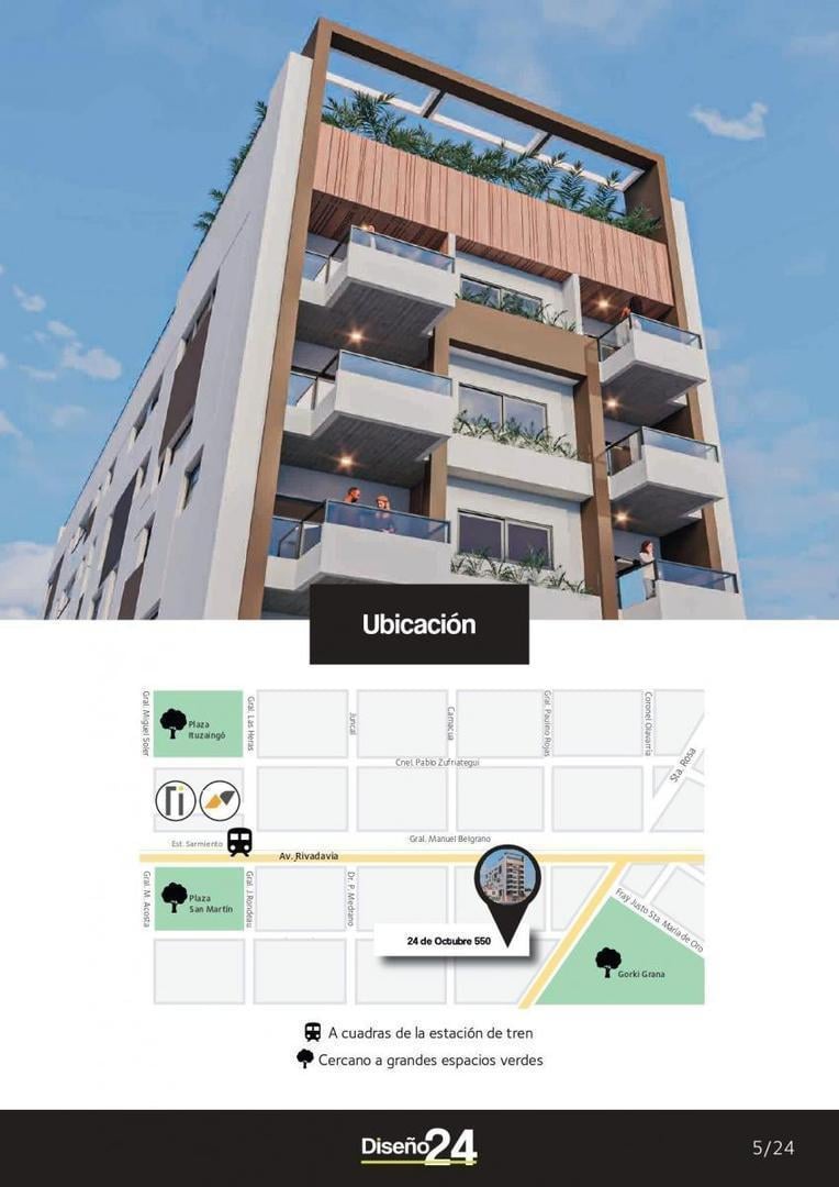 Departamento de 2 y 3 ambientes "Diseño 24" - Ituzaingó Sur
