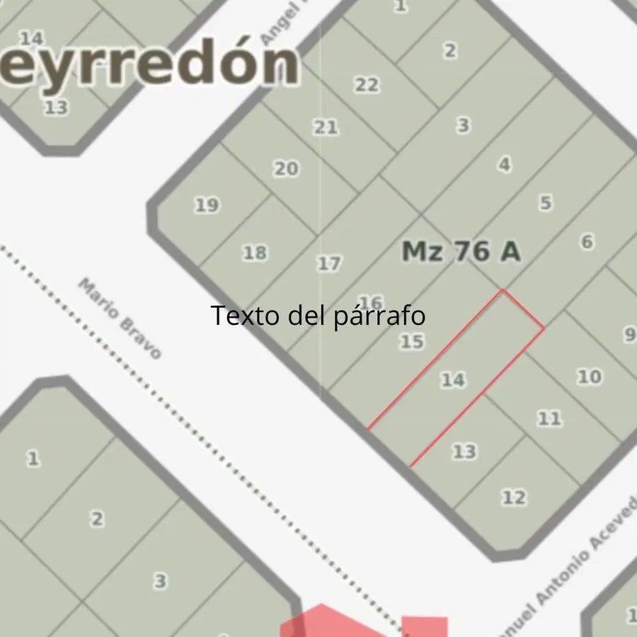 LOTE EN VENTA DE 10 X 33 MTS SOBRE AV MARIO BRAVO 3
