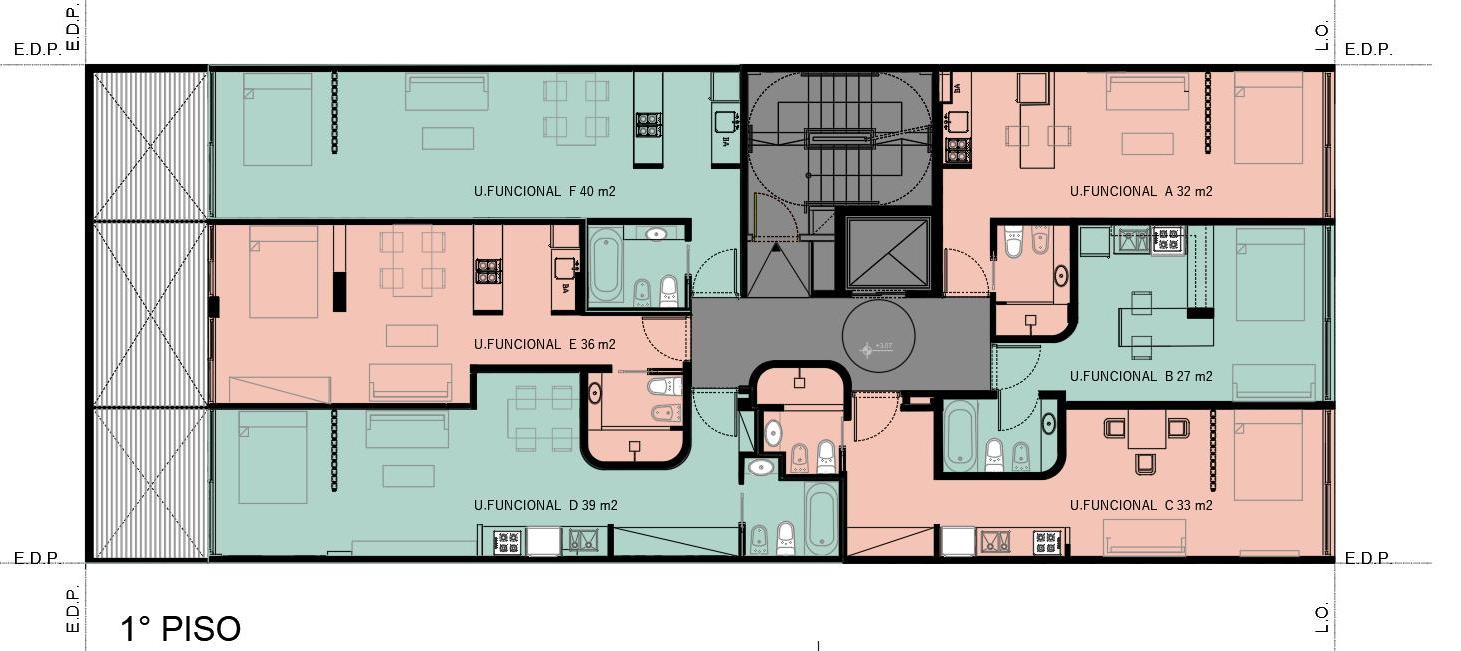 Excelente 2Amb. a Estrenar c/Balcón Terraza. Mercedes 300- Floresta.