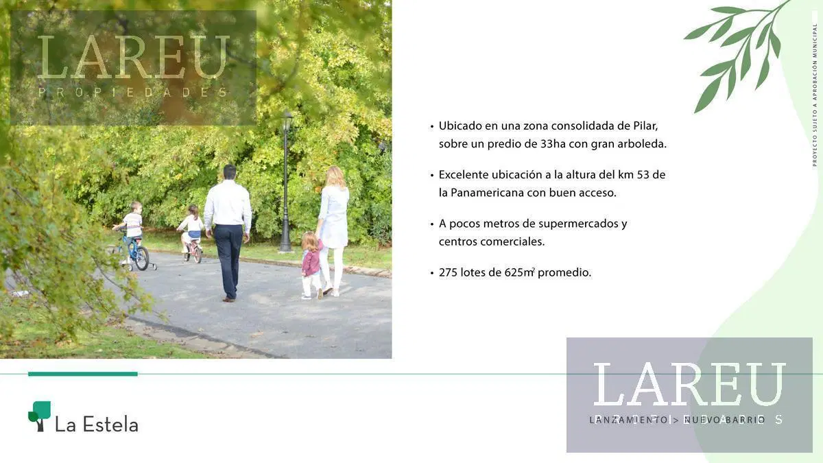 Terreno en venta en LA ESTELA PILAR 2