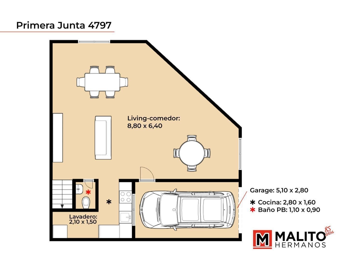TRIPLEX 4 AMBIENTES CON GARAGE APTO CRÉDITO
