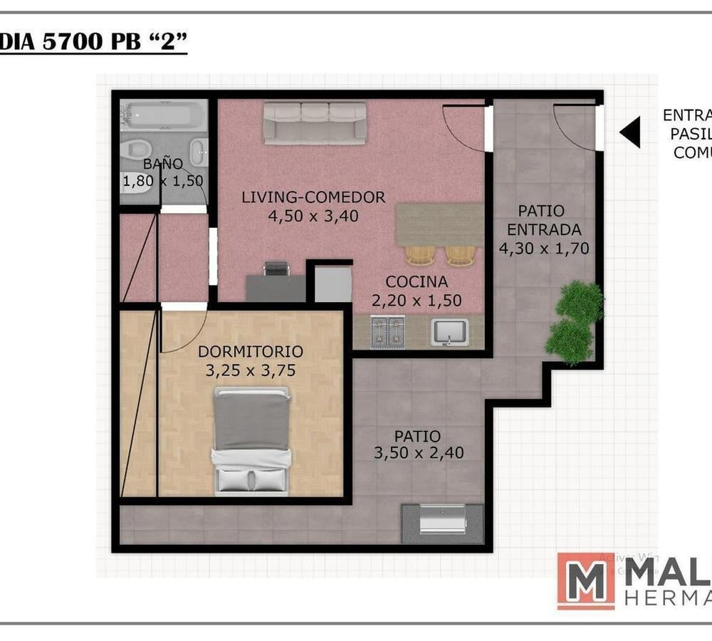 Foto de Venta PH 2 Ambientes con 2 Patios en Villa Lugano, imagen 2