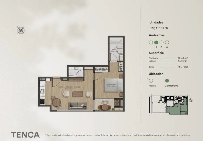2 AMB en Construcción en Palermo Hollywood - Tenca