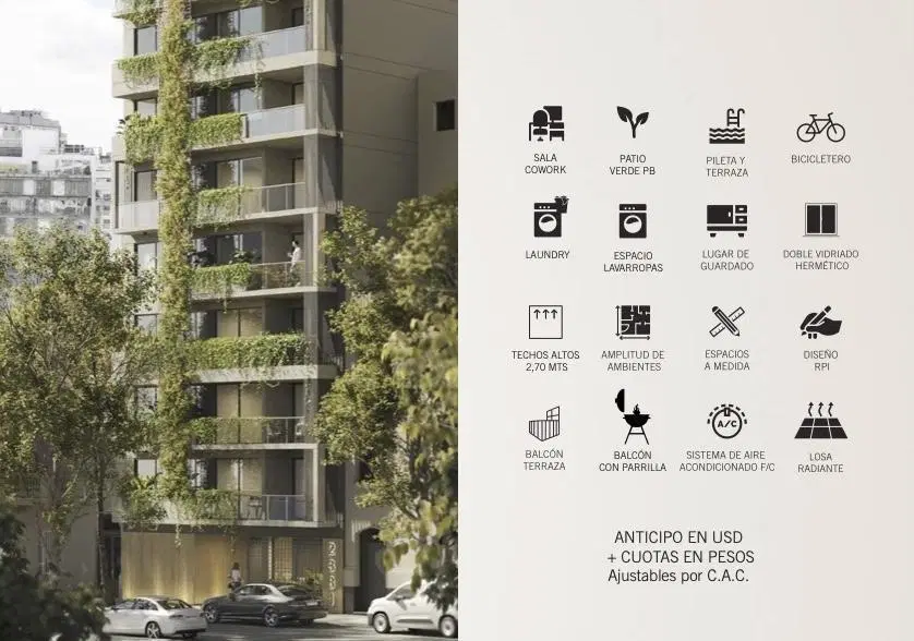 2 Ambientes en Construcción en Palermo Hollywood - TENCA 3