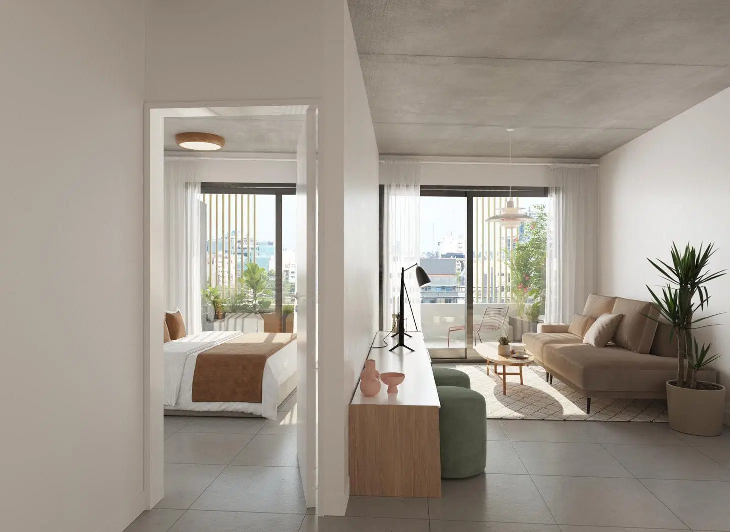 Departamento a estrenar de 3 ambientes con balcon en venta - Villa Gral Mitre 3