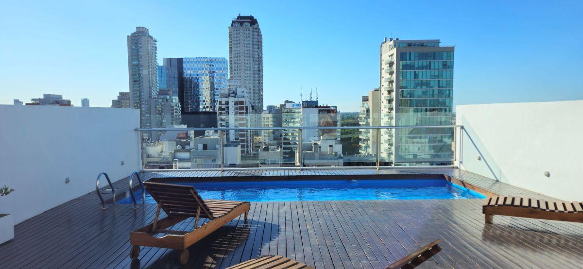 Foto de Monoambiente Nuñez 47 m2 amoblado balcón terraza edificio con piscina, imagen 1