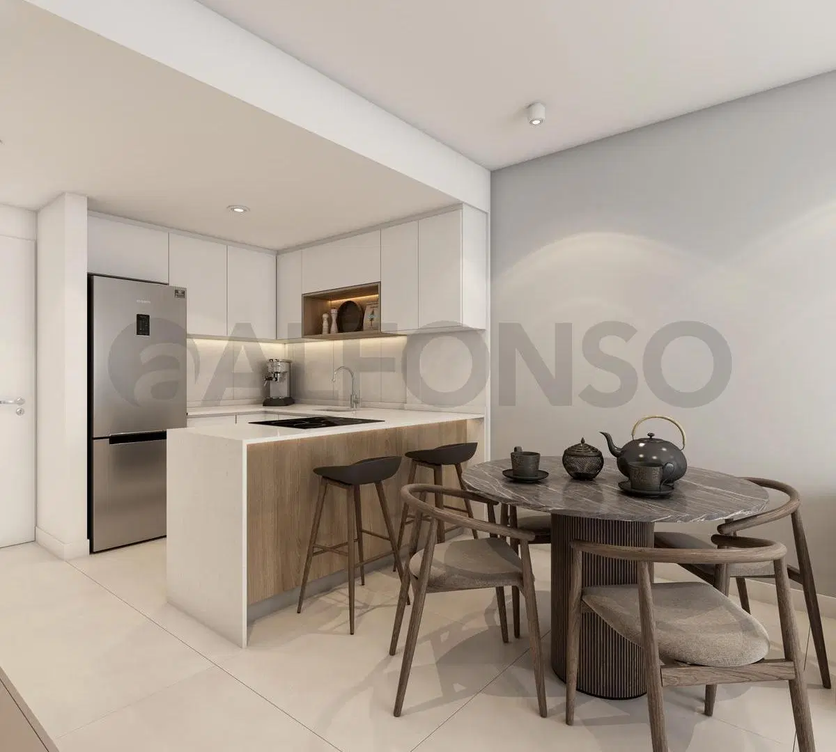 MONOAMB EN 8vo PISO EN PALERMO - OBRA AVANZADA 5