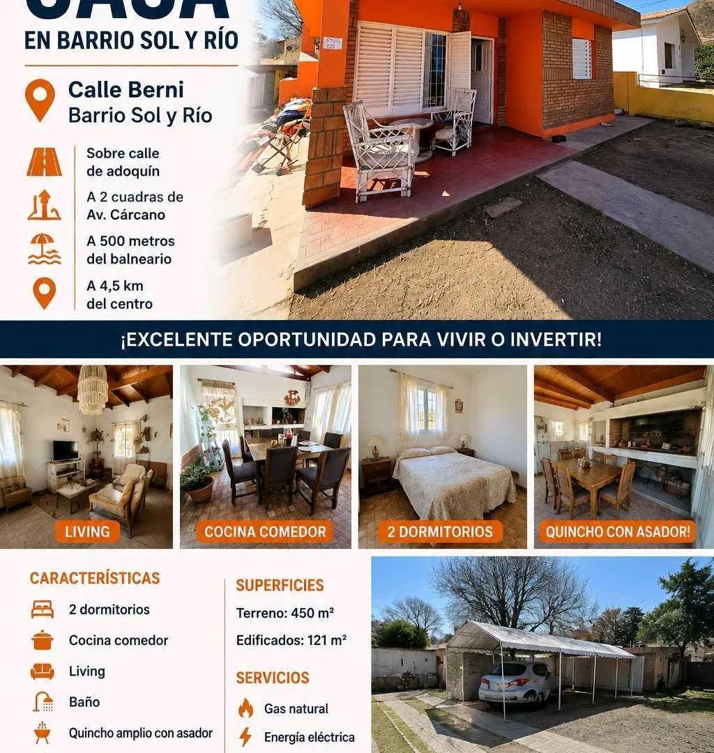 VENTA – CASA EN BARRIO SOL Y RÍO Casa en buen estado 3