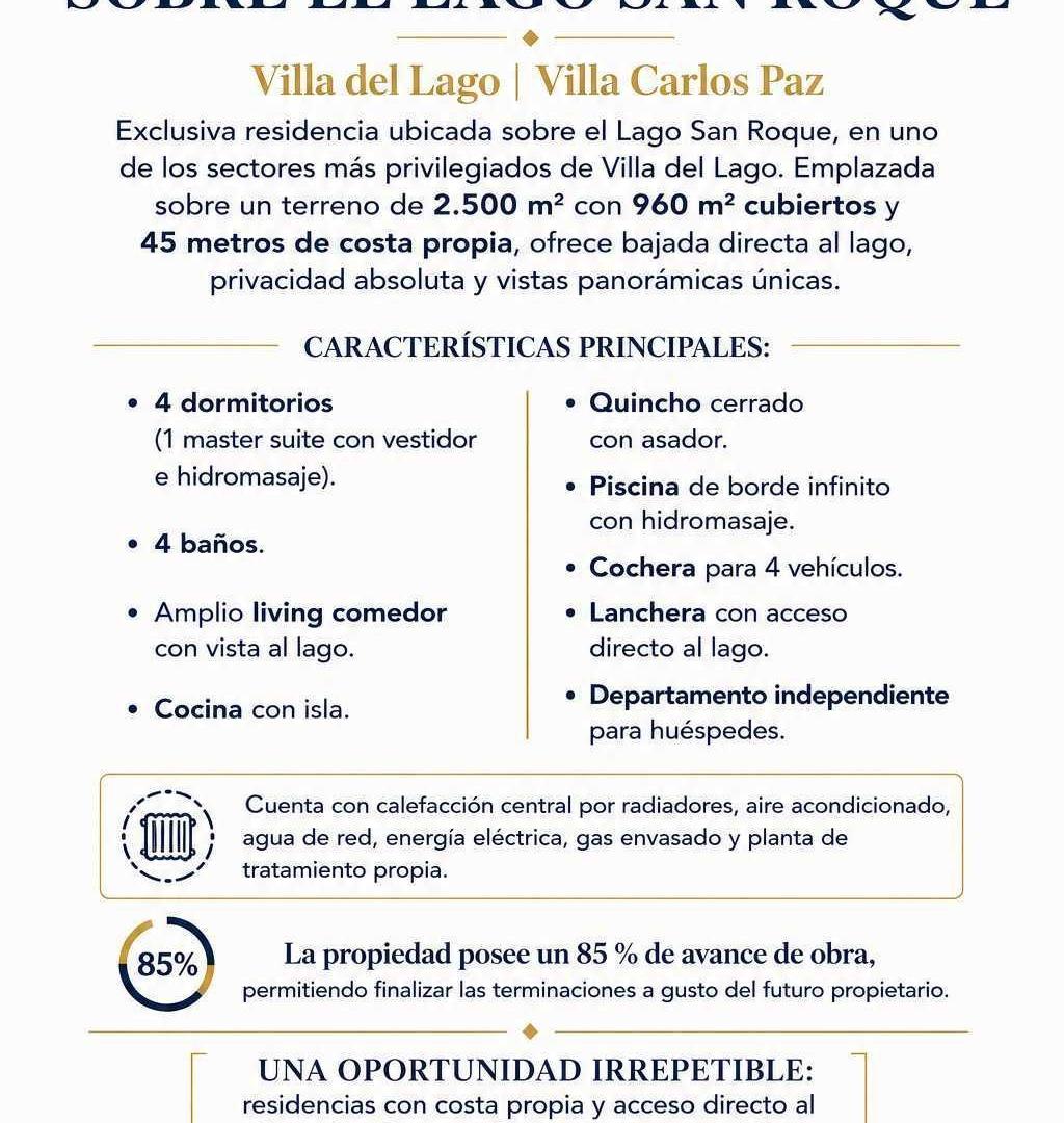 Foto de Residencia Premium Frente al Lago | 5 Dormitorios | Costa Privada, imagen 1
