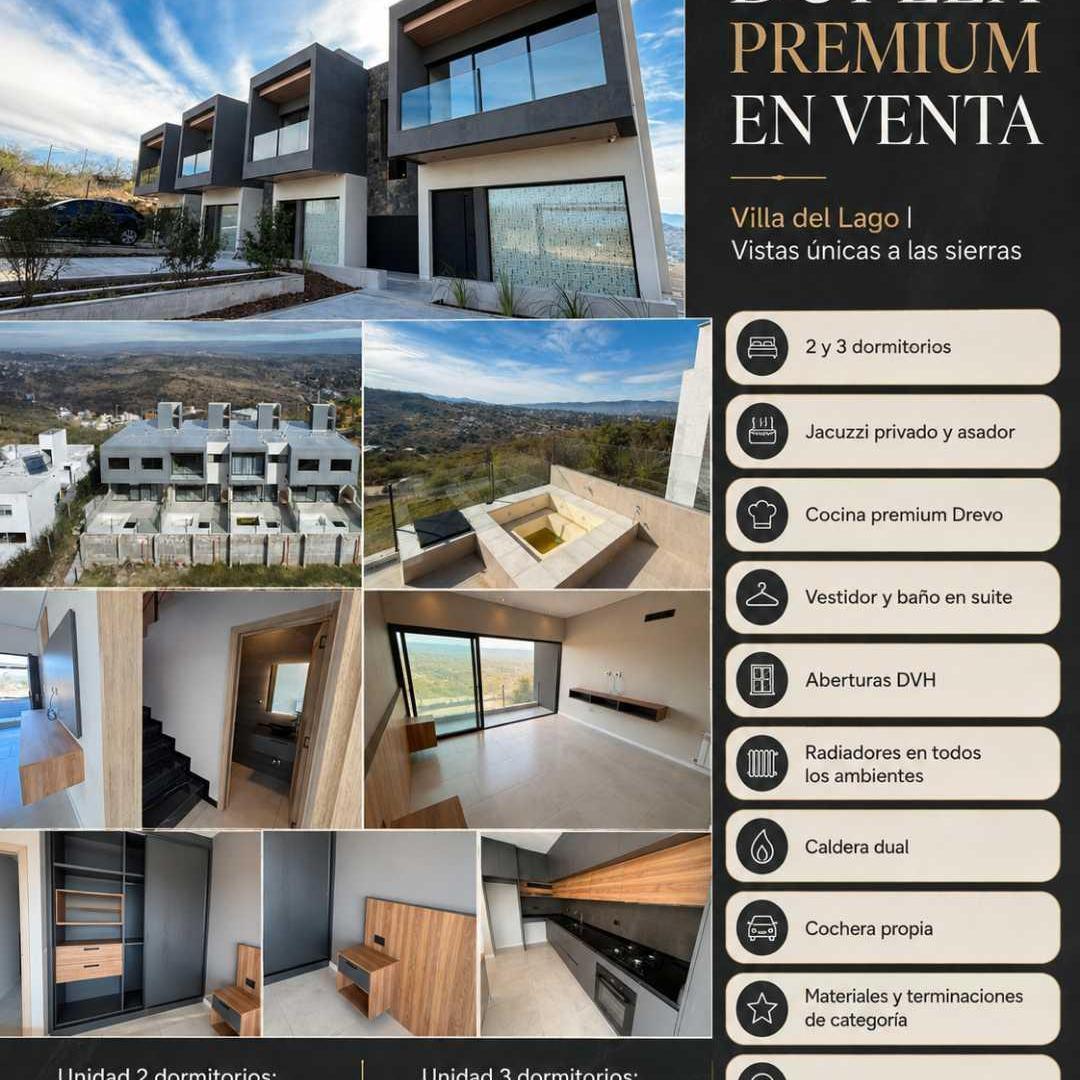 Foto de CASA DÚPLEX PREMIUM CON JACUZZI Y VISTAS A LAS SIERRAS–VILLA DEL LAGO, imagen 2