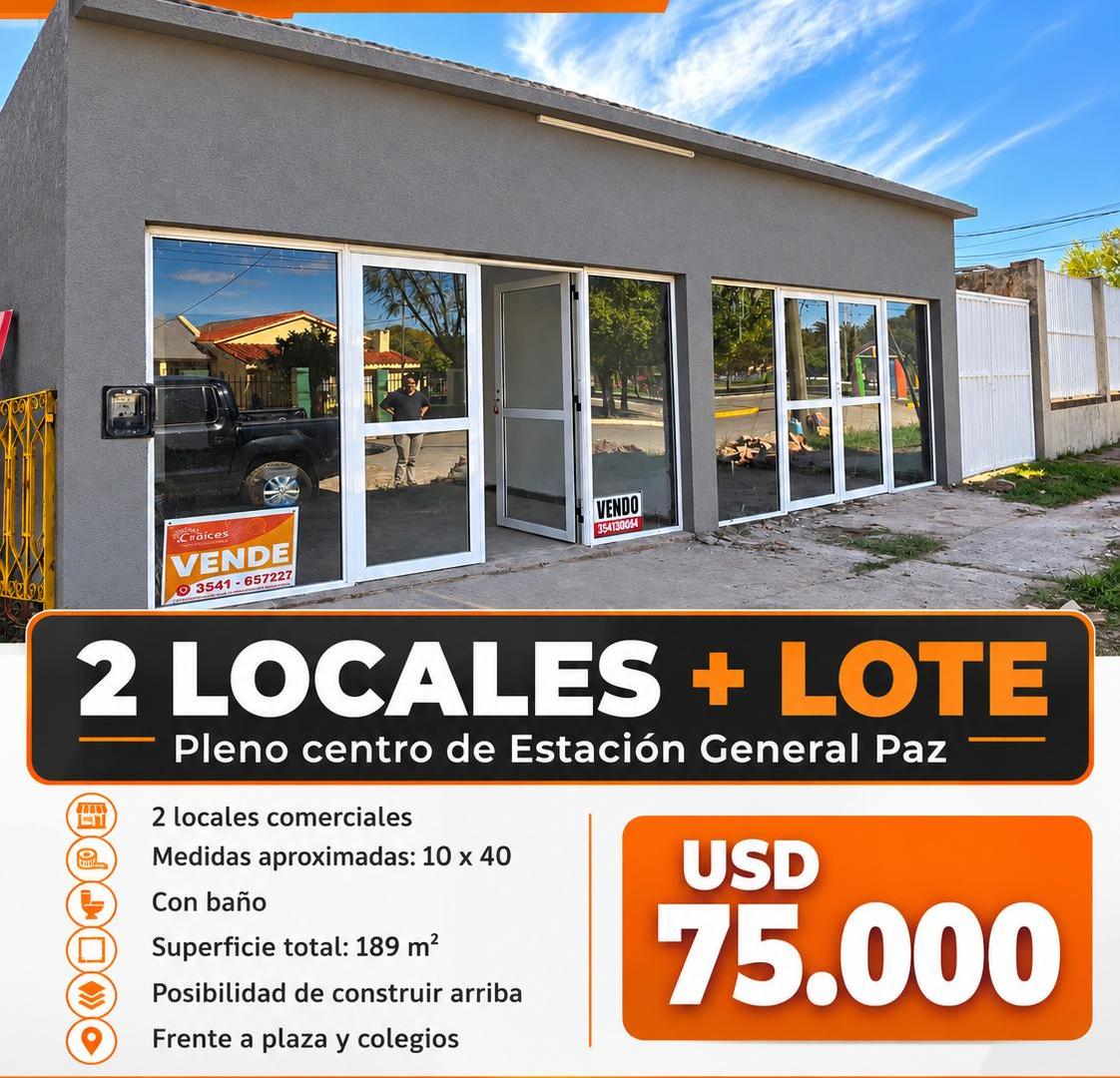 Foto de VENTA – DOS LOCALES + LOTE EN PLENO CENTRO DE ESTACIÓN GENERAL PAZ, imagen 4
