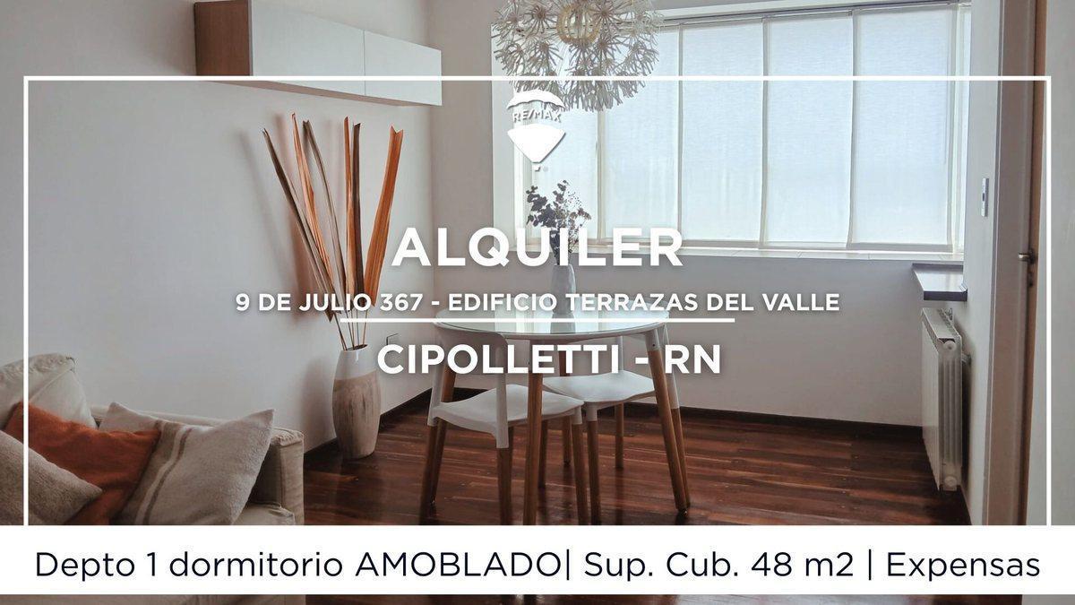 DPTO 1 DORMITORIO EN ALQUILER AMOBLADO CIPOLLETTI